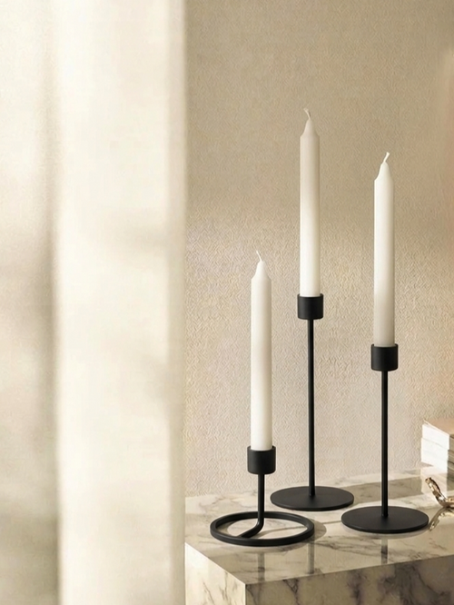 Bougeoir Jellicoe Metal Noir