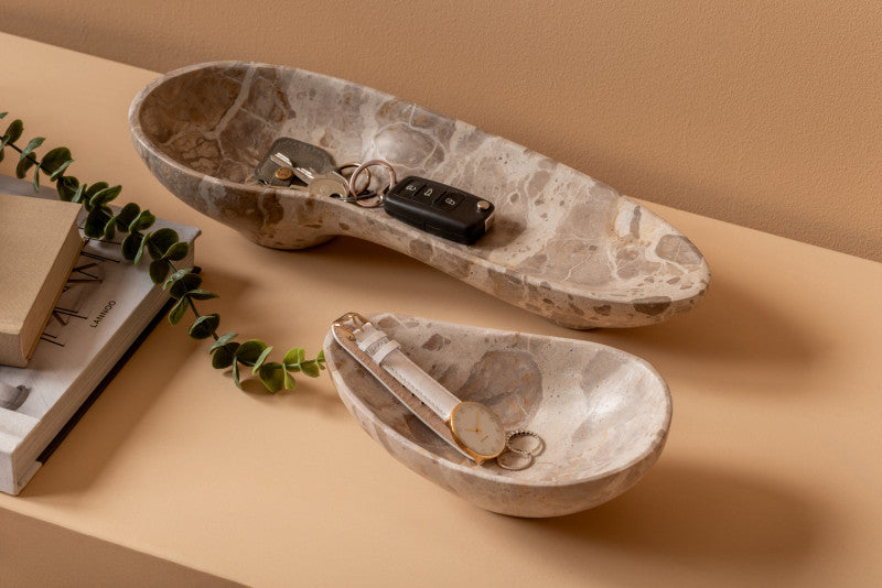 Bol Organique en Marbre Brun