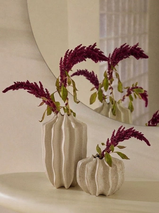 Vase Carambole S blanc