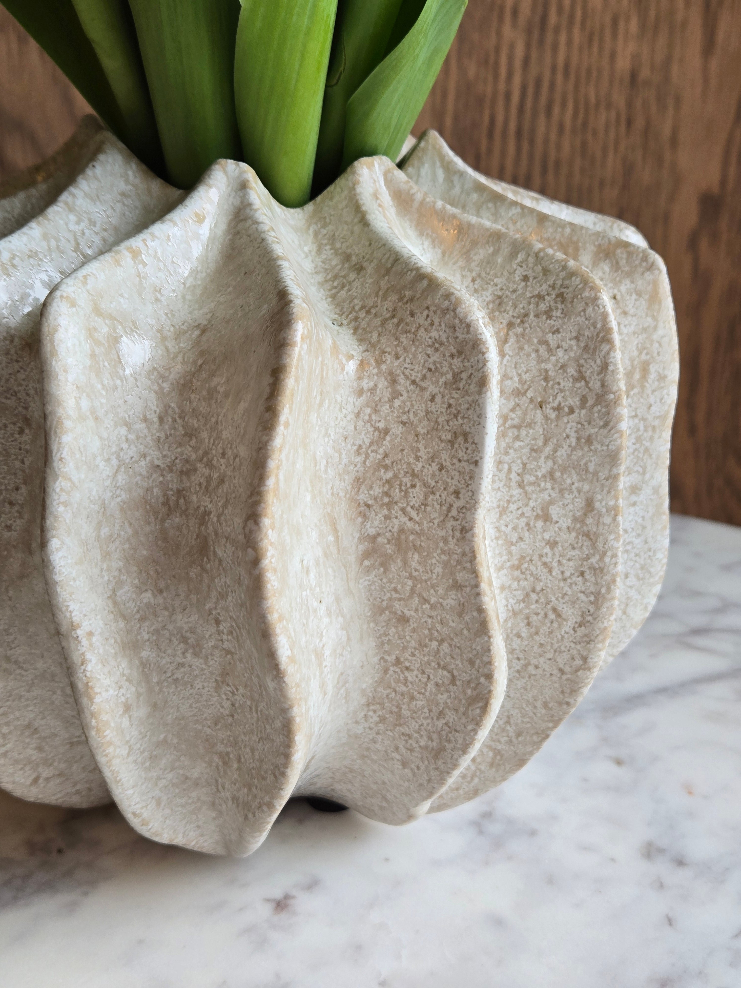 Vase Carambole S blanc